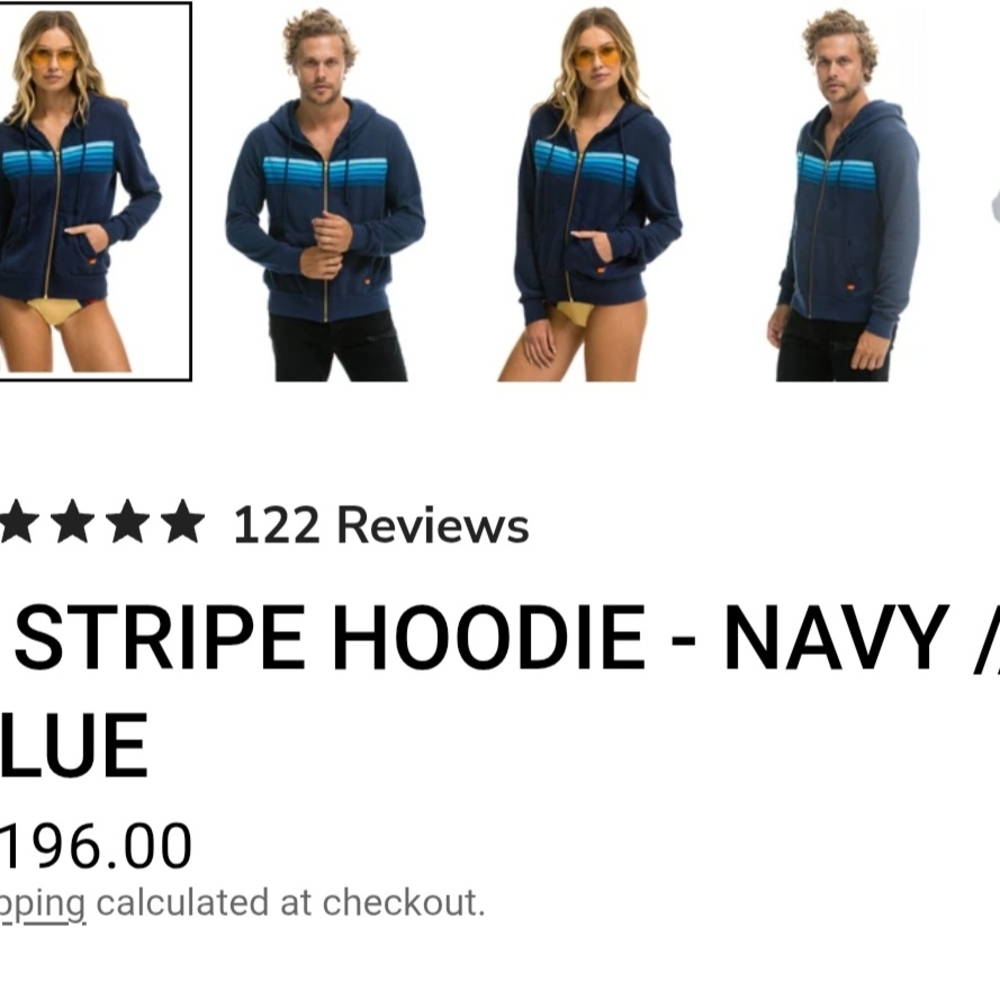 Aviator Nation 5 Stripe Hoodie - Picture 7 of 11